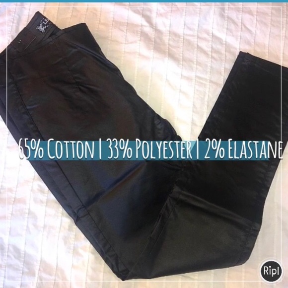 S🚫LD BOOHOO Leather Look Coated Skinny Trouser - Picture 4 of 7